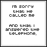 I'm Sorry
